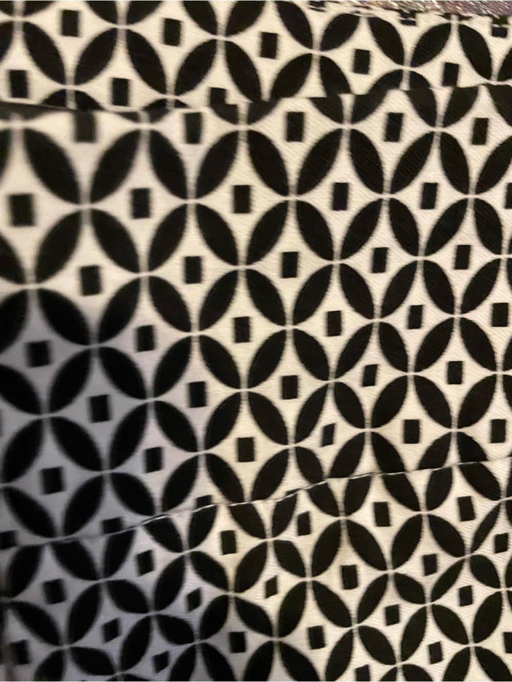 Context by Lord & Taylor Black & White Geometric Print Pants with Logo Accent - Picture 3 of 4